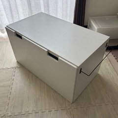 【中古】IKEA イケア  ストゥヴァ ベンチ おもちゃ箱 木箱