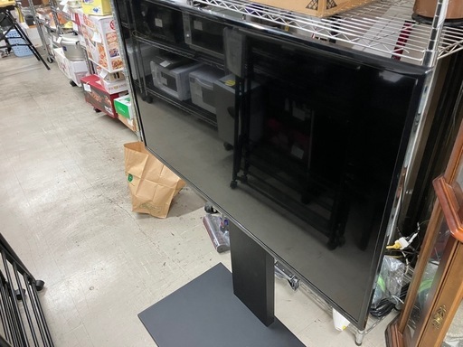 H2505-326 I-O DATA アイオーデーター EX-LD4K491DB-B ワイド液晶ディスプレイ 49型 年式不明 テレビ台付き バラ売り不可 中古美品