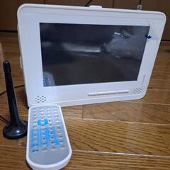 防水9インチフルセグチューナー搭載ポータブルDVDプレーヤー