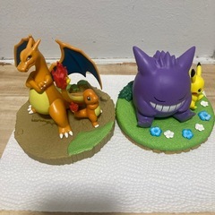 ゲンガー&ピカチュウ、リザードン&ヒトカゲ　フィギュア