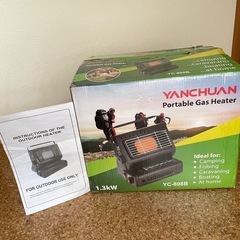 キャンプ防災用としてもポータブルヒーター中古品 の画像