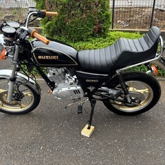 GN125H カスタム　低走行　黒　旧車　吸い込み　旧車 GS バブ　ザリの画像