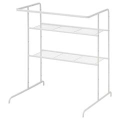 IKEA シェルフユニット RASSLIG ハンガーレール付きホ...