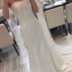 ウエディングドレス ロングベール ウェディングドレス weddingの画像