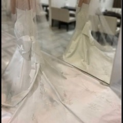 ウエディングドレス ロングベール ウェディングドレス weddingの画像