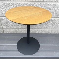 ■ニトリ サイドテーブル(Cエデル LBR)　直径45ｃｍ…
