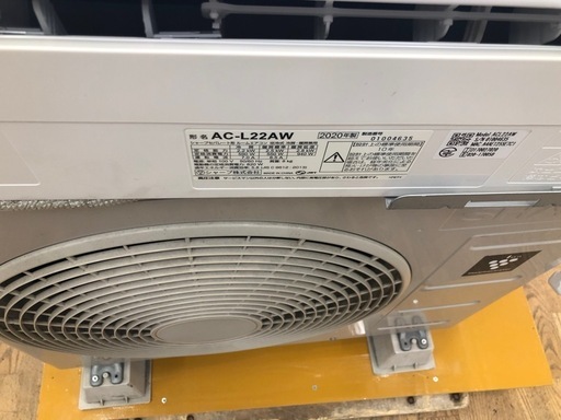 ★K166★SHARP製★2021年製冷暖房兼用エアコン6畳用100V★3カ月間保証付き★取付手配可能