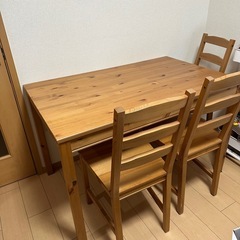 お取引中ダイニングテーブル＋椅子4脚セット