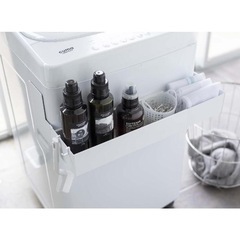 山崎実業 タワー マグネット伸縮洗濯機ラックの画像