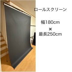 ロールスクリーン1級遮光  幅180cm 高さ最大250cm カ...