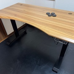 【美品】FLEXISPOT E7セット 電動高さ調整木製デスク