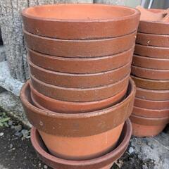 陶器　植木鉢　素焼き　３２個の画像
