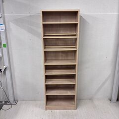  23712  1cmピッチで可動できるダブル棚板本棚 幅60 ...