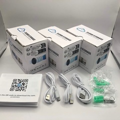 処分価格2,500円→2,000円【121】新品3台 2.4GHz 屋内 クラウドストレージインターネットWi-Fi カメラの画像