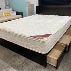 【愛品館 江戸川店 】 引き出し付き ワイドダブルベッド IDC...