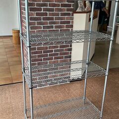 頑丈なメタルラック（幅90×奥行45×高さ150cm）4段式 ス...