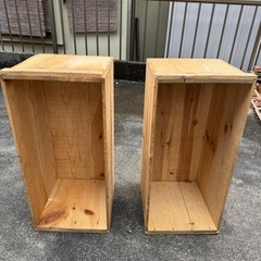 りんご箱　二箱セット　