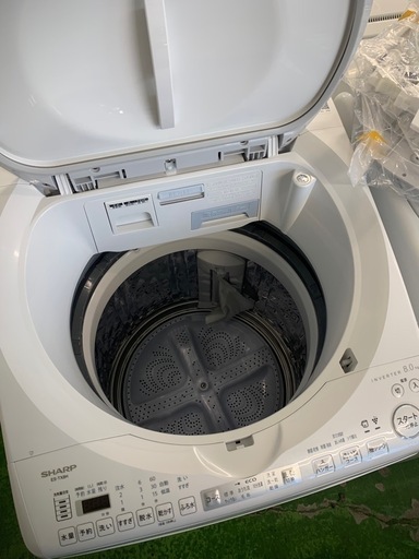 SHARP 電気洗濯乾燥機 ES-TX8H-W 2024年製