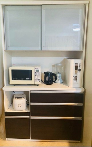 松田家具　食器棚　キッチンカウンター 美品】松田家具 ビガー 食器棚 キッチンカウンター