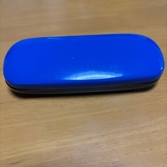 メガネケース　黒青のツートン　未使用の画像