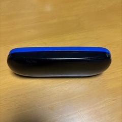 メガネケース　黒青のツートン　未使用