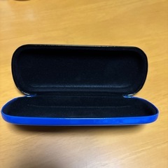 メガネケース　黒青のツートン　未使用の画像