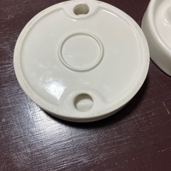 猫　えさ入れ　お皿2枚セットでの画像