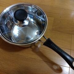 18cmなべ/新品とカセットコンロのセット◆簡易キャンプ/避難持ち出しの画像