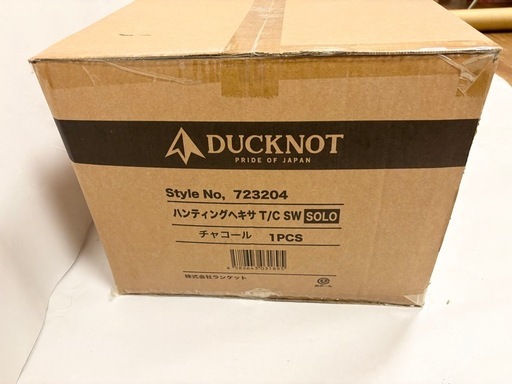 DUCKNOT ダックノット ハンティングヘキサ T/C SW SOLO チャコール キャンプ用品 テント