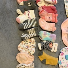 海外製品　ベビーくつ下　ミトン　まとめ売り　0〜3ヶ月頃
