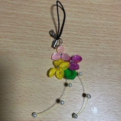 紫陽花のストラップ　ハンドメイド