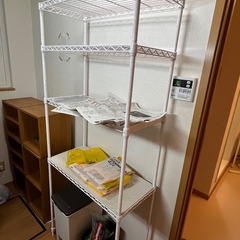 メタルラック スライド棚付き