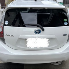 格安　車検あり　H25年式　アクア　パールホワイトの画像