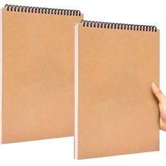 スケッチブック 1冊　お絵描き帳 自由帳 クロッキー メモ帳 縦開き A4の画像