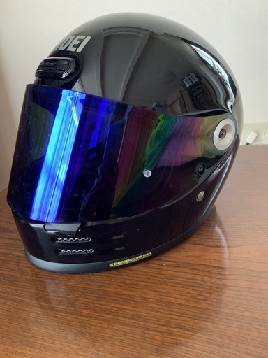 ショウエイのヘルメット　グラムスター　青ミラーと透明シールド2枚付属