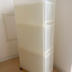 4段 収納ボックス（キャスター付き）