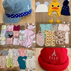 女の子 新生児 50~70センチ 服＆帽子 37点セット