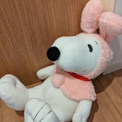 スヌーピー うさ耳 ぬいぐるみの画像