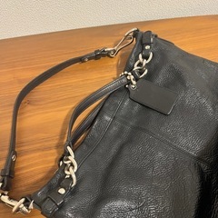 コーチ ブラック2WAY ショルダーバックの画像