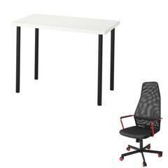 今日まで IKEA テーブル&ゲーミングチェア セット