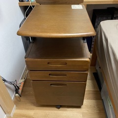 学習机の袖引き出しの画像