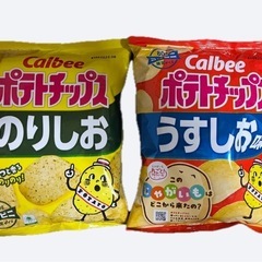 カルビー ポテトチップス のりしお うすしお 80gの画像