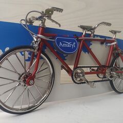 細密な金属製　ミニ　タンデム自転車　の画像