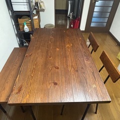 ダイニングデーブル4点セット【やや傷あり】