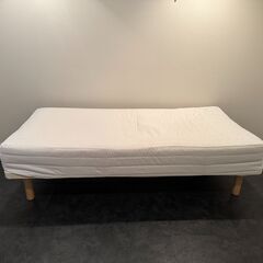 【無印良品】脚付マットレス　ポケットコイル　（洗えるカバー　組み...