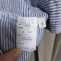 麻　リネン　100%　七分袖　チュニックの画像