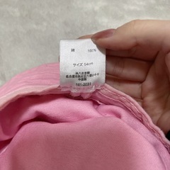 キッズ帽子54センチ一度使用のみ🧢の画像
