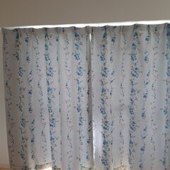 カーテン： 100×185cm が6枚 ＋ 100×135cm が1枚