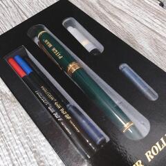 【新品】スーパー ローラー ペン ボールペン セット グリーンの画像