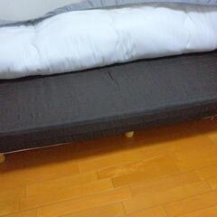 シングルベッド　ブラウン